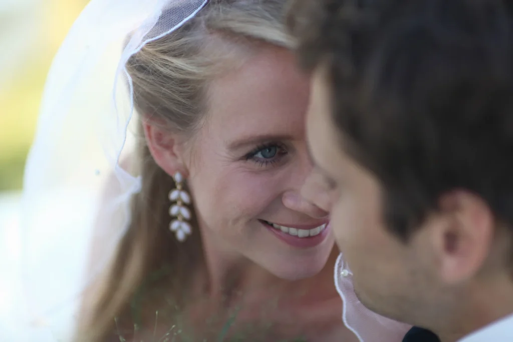 Experiencia de fotografía de iris para novios e invitados durante un matrimonio